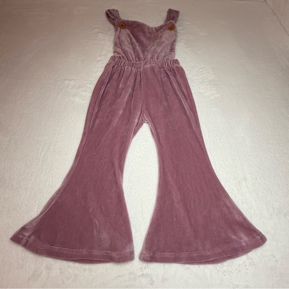 Bailey's Blossoms Other - Bailey's Blossoms Pink/Purple Velvet Jumpsuit